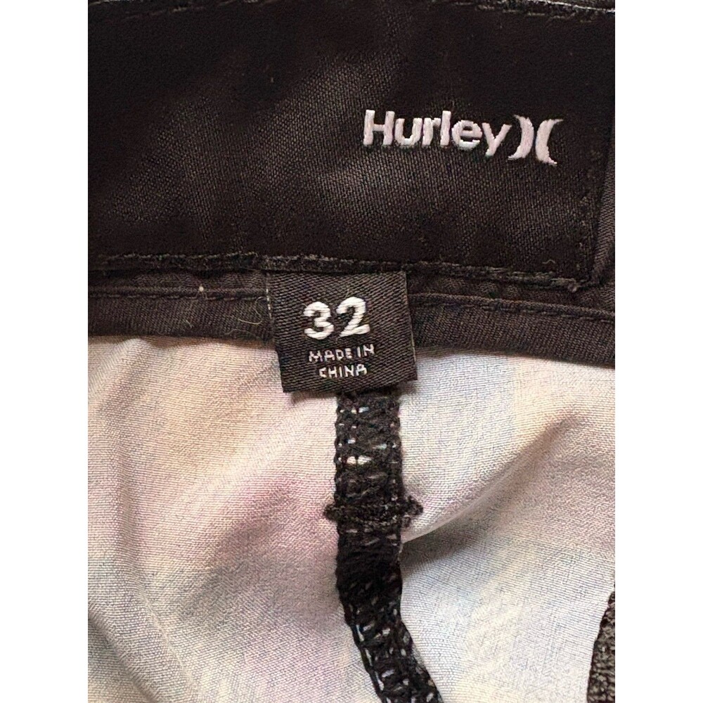 Hurley Phantom Board Shorts Men's 32 Black Red Blue Yellow Plaid - Picture 5 of 6